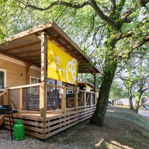 Stacaravan 6 personen - Premium | 3 slaapkamers | 6 slaapplaatsen | Lounge terras | 1 badkamer | Airconditioning | TV