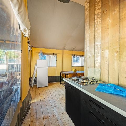 CANVAS AND WOOD TENT 4 people - Safari tent Lodge + airco (6P) 