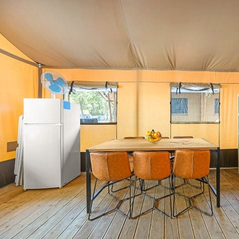 CANVAS AND WOOD TENT 4 people - Safari tent Lodge + airco (6P) 