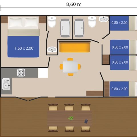 MOBILHOME 4 personas - Bijela Uvala - Casa móvil Porec