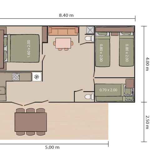 MOBILHOME 4 personnes - Bijela Uvala - Mobile home Malte