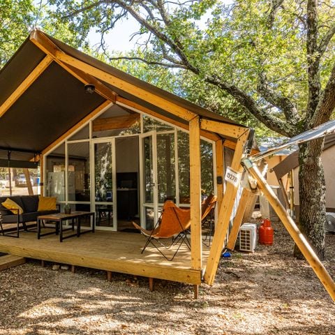 CANVAS AND WOOD TENT 4 people - Safari tent Bella Vista + airco (4P)