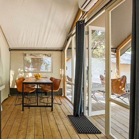 TENTE TOILE ET BOIS 4 personnes - Bijela Uvala - Tente safari Bella Vista + air conditionné (4P)