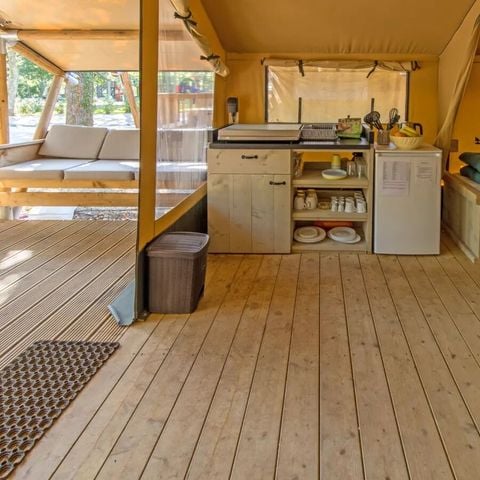 TENTE TOILE ET BOIS 5 personnes - Lodgetent Summer