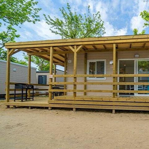 MOBILHOME 5 personas - Premium | 2 Dormitorios | Capacidad 5 | Terraza semicubierta | 2 Baños | Aire acondicionado | TV