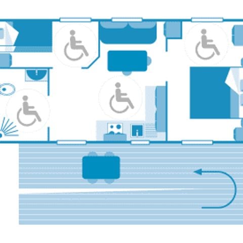 MOBILHOME 4 personas - Cottage 4p 2ch PMR ****