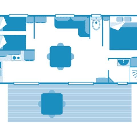 MOBILHOME 4 personas - Cabaña 4p 2bed ****