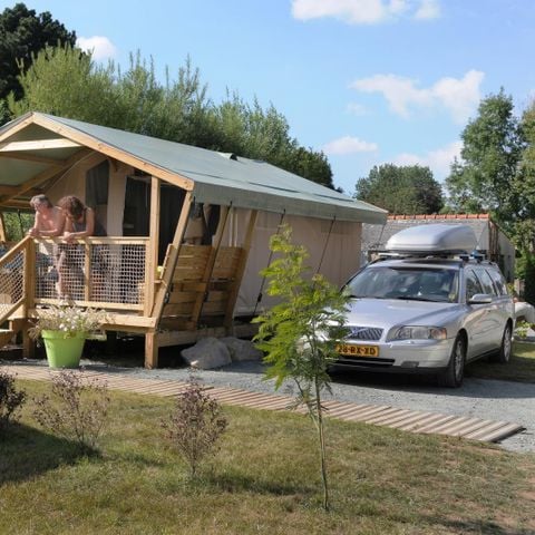 TIENDA DE LONA Y MADERA 4 personas - FreeFlower 22m² 2 dormitorios - 1 baño (2016) capacidad para 4 personas