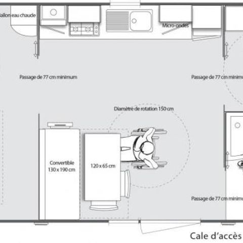 Mobilhome 5 personas - PMR CONFORT+ ETOURNEAU