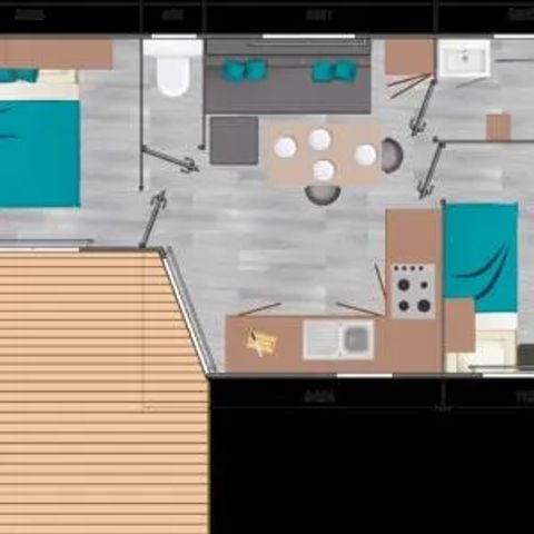 MOBILHOME 4 personas - Mobil-home Premium 27m² 2bed (2017) 4 pers