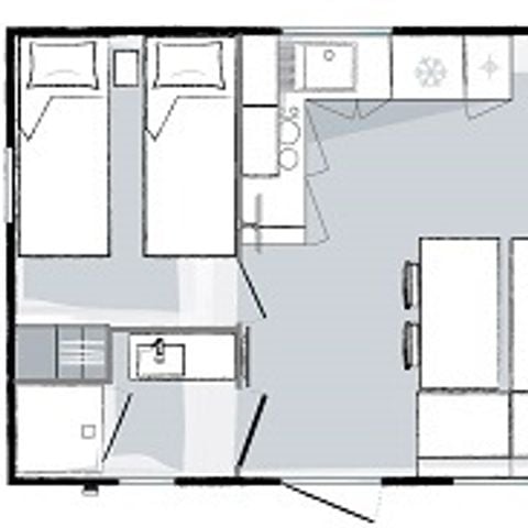 MOBILHOME 6 personas - Mobil-home Confort 27m² 2ch (2019) 4/6 pers