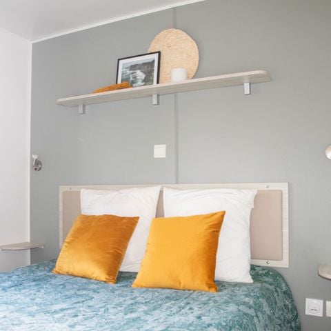 Mobilheim 6 Personen - 33m² - 3 Schlafzimmer - halbüberdachte Terrasse