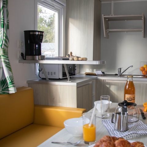 MOBILHOME 6 personas - 33m² - 3 habitaciones - terraza semicubierta