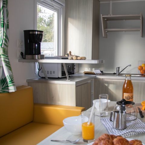 MOBILHOME 6 personas - 33m² - 3 habitaciones - terraza semicubierta