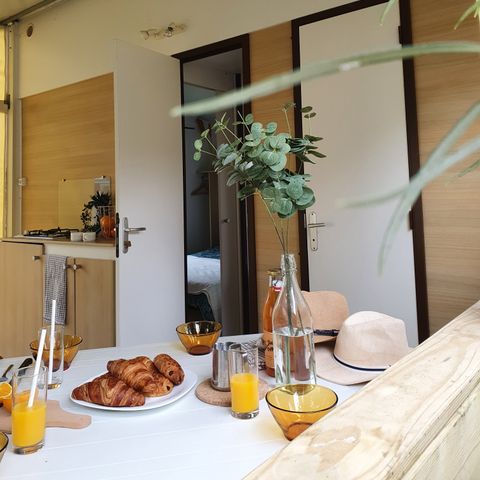 CANVAS BUNGALOW 5 people - Tithome - semi-roofed, no sink, no bathroom, with toilet