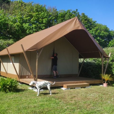 TENDA IN TELA E LEGNO 5 persone - Tenda in tela e legno 5 persone