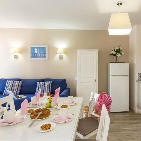 Apartement 6 Personen - 3-Zimmerwohnung 6 Personen Meerseite (ca. 45 bis 50 m²)