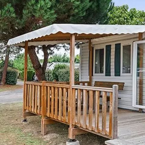 MOBILHOME 6 personnes - Classic | 2 Ch. | 4/6 Pers. | Terrasse surélevée | Clim.