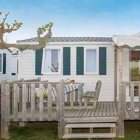 Bungalow 6 persons - Mobil-home | Classic | 3 Bedrooms | 6 Pers. | Raised terrace | Air-con.