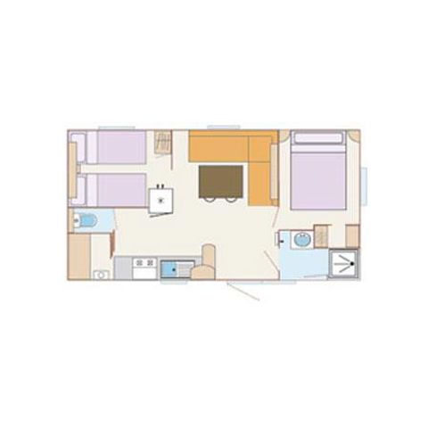 MOBILHOME 6 personas - Winsurf 4/6 pers con aire acondicionado