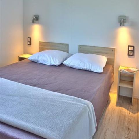 Stacaravan 4 personen - stacaravan met 2 slaapkamers.