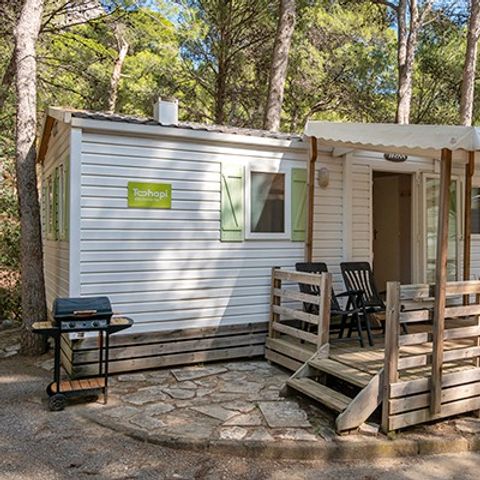 Stacaravan 6 personen - Classic XL | 2 slaapkamers | 4/6 pers. | Verhoogd terras