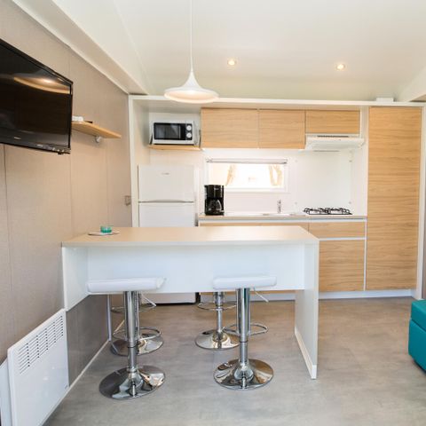 Mobile home 6 persons - 3 Rooms 6 People Air-conditioned + TV (4 adults + 2 children -12 years max) (Sunday)