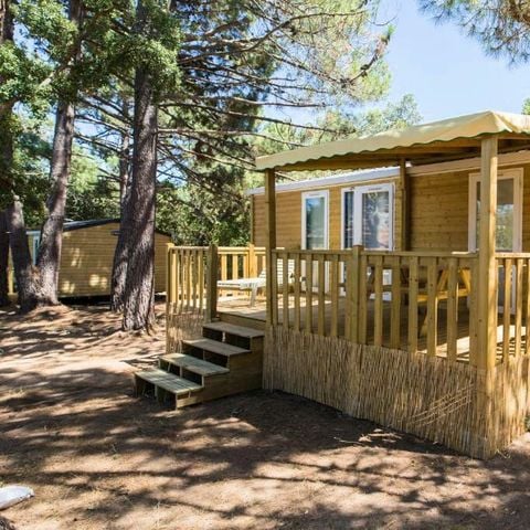 Mobile home 6 persons - 3 Rooms 6 People Air-conditioned + TV (4 adults + 2 children -12 years max) (Sunday)