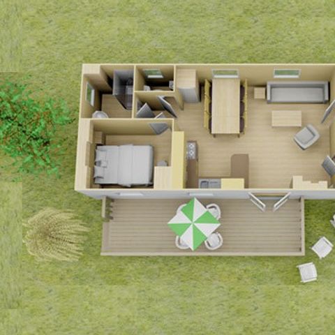 MOBILHOME 6 personas - Mobil-home | Clásico | 3 Dormitorios | 6 Pers | Terraza | Aire acondicionado
