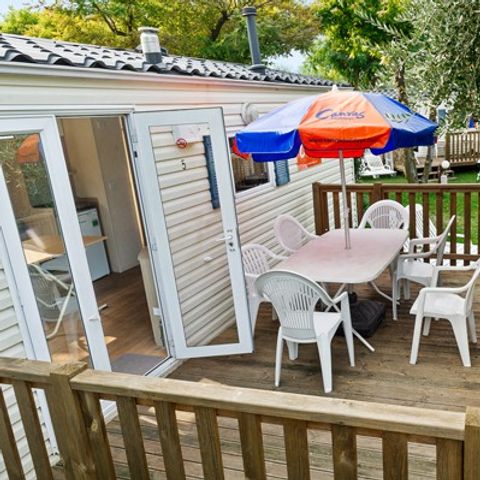 Stacaravan 6 personen - Klassiek | 2 Slaapkamers | 4/6 Pers. | Terras | Airconditioning