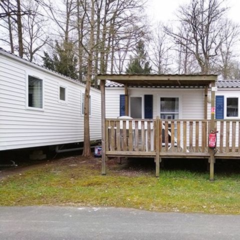 Stacaravan 6 personen - Comfort | 3 slaapkamers | 6 pers | Overdekt verhoogd terras | Airconditioning