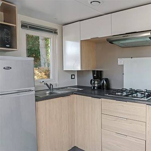Stacaravan 6 personen - Stacaravan | Premium | 3 slaapkamers | 6 personen | Verhoogd, onoverdekt terras | 1 badkamer | Airconditioning