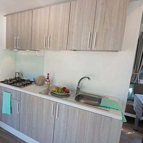 BUNGALOW 4 personnes - Comfort XL | 2 Ch. | 4 Pers. | Terrasse surélevée | 2 SDB | Clim.
