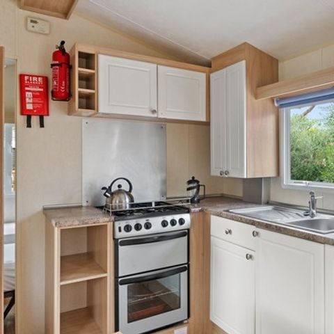 Stacaravan 4 personen - Klassiek | 2 Slaapkamers | 4 Pers. | Verhoogd terras | Airconditioning.