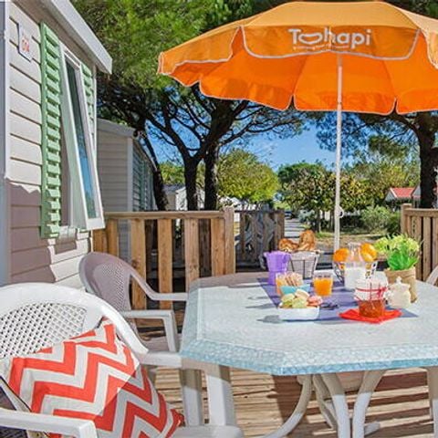 MOBILE HOME 4 people - Classic | 2 Bedrooms | 4 Pers. | Terrace, elevated, not covered | Air conditioning