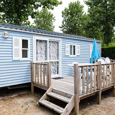 Stacaravan 6 personen - Classic | 2 slaapkamers | 4/6 pers. | Terras, verhoogd, niet overdekt | Airconditioning