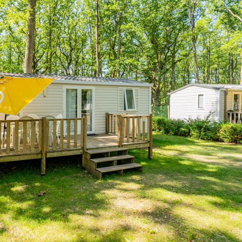 Mobile home 6 persons - Comfort | 2 Bedrooms | 4/6 Pers. | Uncovered elevated terrace | Air conditioning