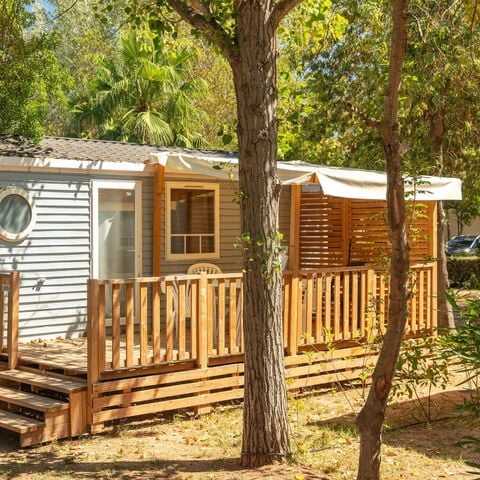 MOBILE HOME 6 people - Comfort | 2 Bedrooms | 4/6 Pers. | Non-covered elevated terrace | 2 bathrooms | Air conditioning
