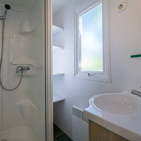 MOBILHOME 4 personas - Confort | 2 Dormitorios | 4 Pers | Terraza elevada | 2 baños | Aire acondicionado