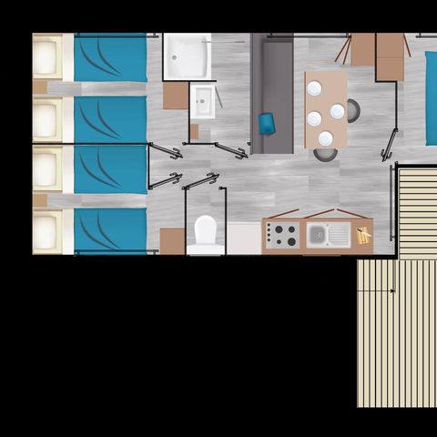 MOBILE HOME 6 people - FAMILY DECLIK CLIM