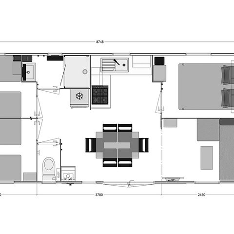BUNGALOW 7 personnes - FAMILY PLUS CLIM