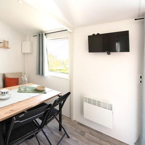 Stacaravan 3 personen - SOLO 1 slaapkamer 20m².