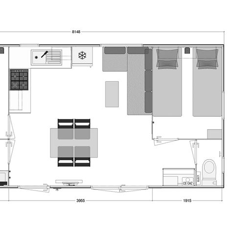 MOBILHOME 5 personas - 2bed 31m² confort