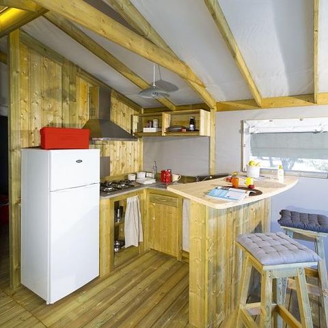 Chalet 5 Personen - Chalet auf Stelzen MEDIENBLICK 32m² + Terrasse 10m²