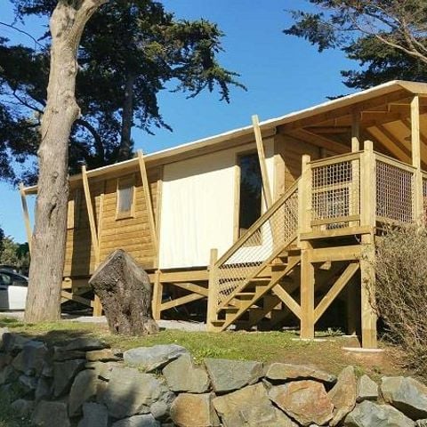 Chalet 5 personen - Chalet op palen ZEEZICHT 32m² + 10m² terras