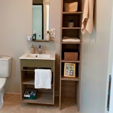 Mobilhome 2 personnes - SOLO 20m² - 1 chambre - APERCU - MER