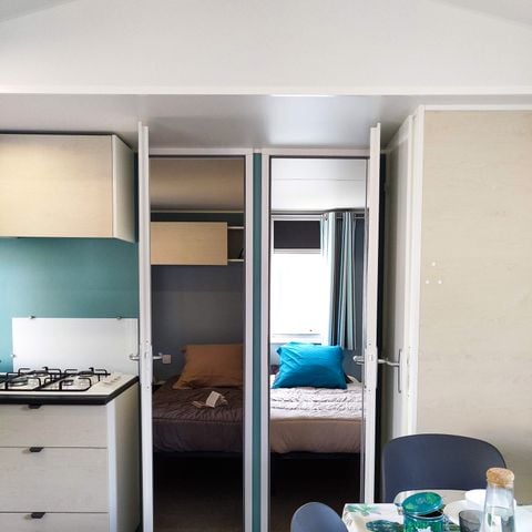 Stacaravan 6 personen - 3 kamers in zaterdag