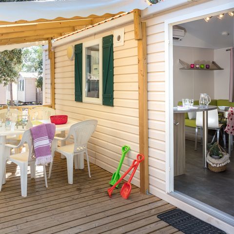 MOBILE HOME 6 people - Mobile-home | Comfort XL | 2 Bedrooms | 4/6 Pers. | Raised terrace | Air conditioning
