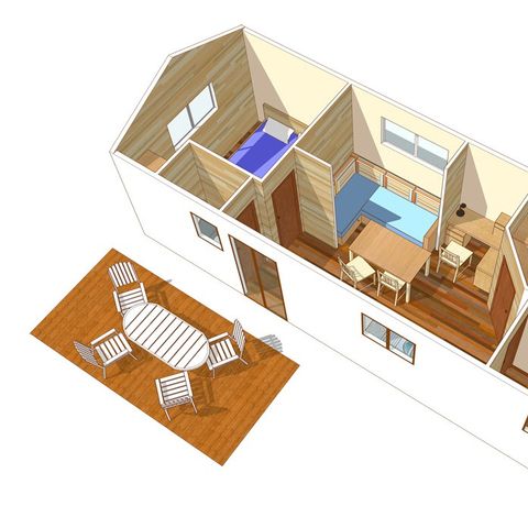 MOBILHOME 6 personas - Mobil-home | Comfort XL | 2 Dormitorios | 4/6 Pers. | Terraza individual | Aire acondicionado.