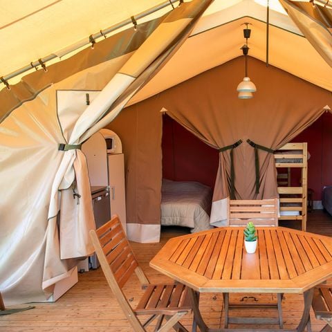 Canvas and wooden tent 5 persons - Lodge without sanitary facilities